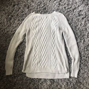 White w/ Gold Thread Sweater